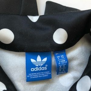 adidas Jackets & Coats - Adidas Black Polka Dot Track Jacket - size xs adidas Jackets & Coats - Adidas Black Polka Dot Track Jacket - size xs